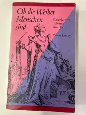 Couverture du produit · Ob Die Weiber Menschen