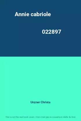 Couverture du produit · Annie cabriole                                                                                022897