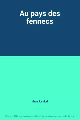 Couverture du produit · Au pays des fennecs