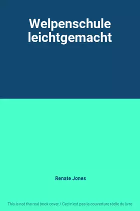 Couverture du produit · Welpenschule leichtgemacht