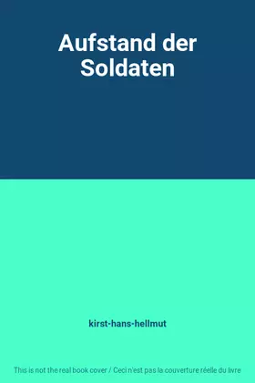 Couverture du produit · Aufstand der Soldaten