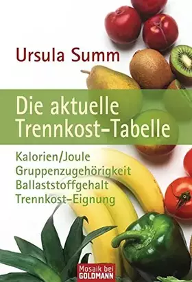 Couverture du produit · Die aktuelle Trennkosttabelle.