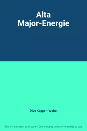 Couverture du produit · Alta Major-Energie