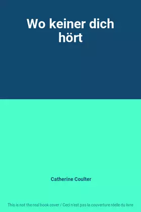 Couverture du produit · Wo keiner dich hört