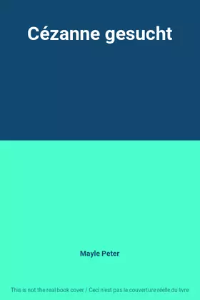 Couverture du produit · Cézanne gesucht