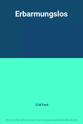 Couverture du produit · Erbarmungslos
