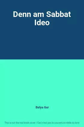 Couverture du produit · Denn am Sabbat Ideo