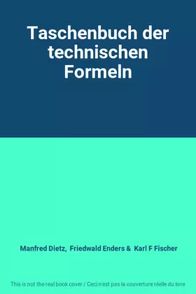 Couverture du produit · Taschenbuch der technischen Formeln