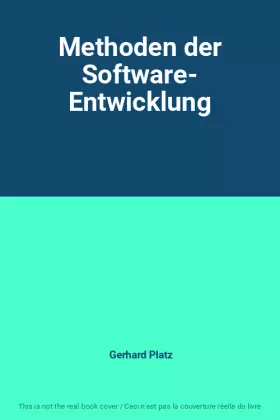 Couverture du produit · Methoden der Software- Entwicklung