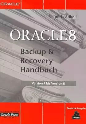 Couverture du produit · Oracle 8 Backup & Recovery Handbuch