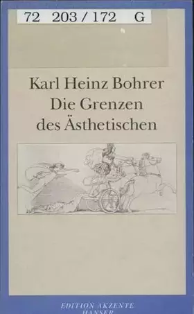 Couverture du produit · Die Grenzen des Ästhetischen