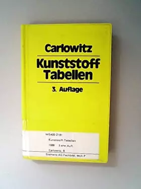 Couverture du produit · Kunststoff-Tabellen