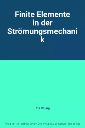 Couverture du produit · Finite Elemente in der Strömungsmechanik