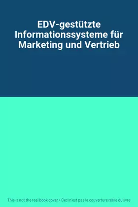 Couverture du produit · EDV-gestützte Informationssysteme für Marketing und Vertrieb