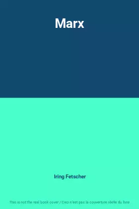 Couverture du produit · Marx