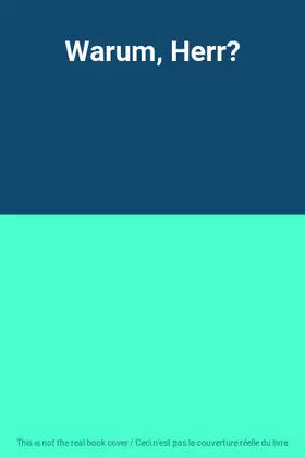 Couverture du produit · Warum, Herr?