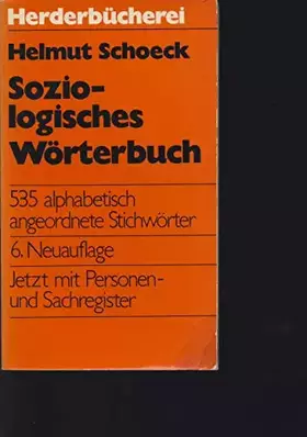 Couverture du produit · Kleines soziologisches Wörterbuch.