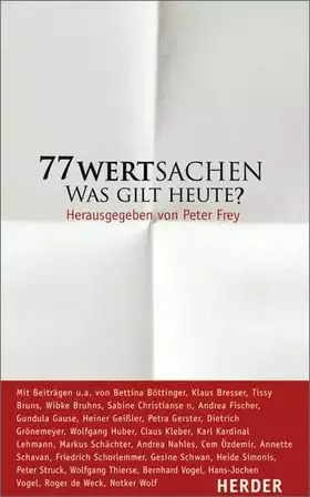 Couverture du produit · 77 Wertsachen: Was gilt heute?