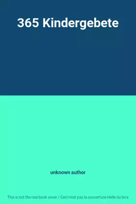 Couverture du produit · 365 Kindergebete