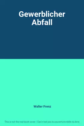 Couverture du produit · Gewerblicher Abfall