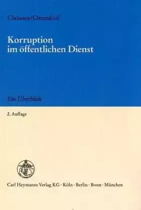 Couverture du produit · Korruption im öffentlichen Dienst: Ein Überblick