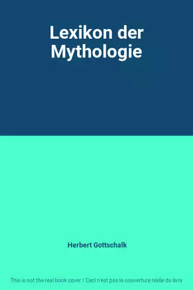 Couverture du produit · Lexikon der Mythologie