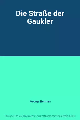 Couverture du produit · Die Straße der Gaukler