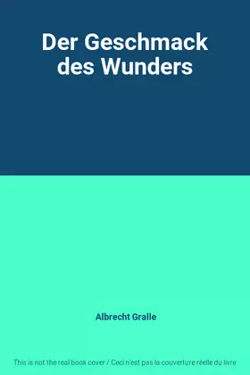 Couverture du produit · Der Geschmack des Wunders
