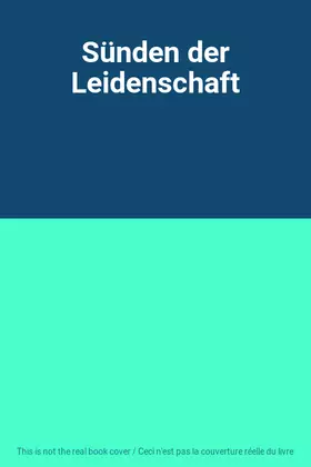 Couverture du produit · Sünden der Leidenschaft