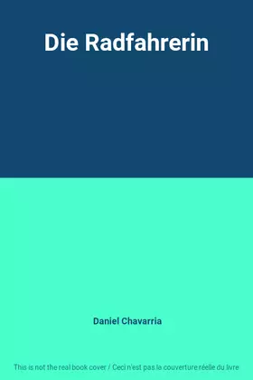 Couverture du produit · Die Radfahrerin