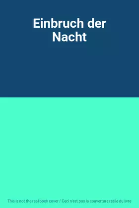 Couverture du produit · Einbruch der Nacht