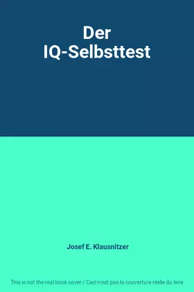 Couverture du produit · Der IQ-Selbsttest