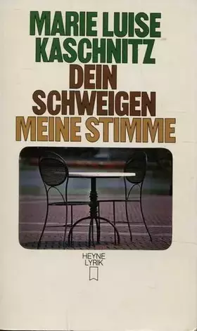 Couverture du produit · Dein Schweigen, meine Stimme.