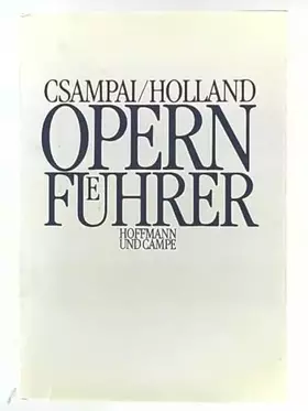 Couverture du produit · Opernführer