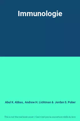 Couverture du produit · Immunologie