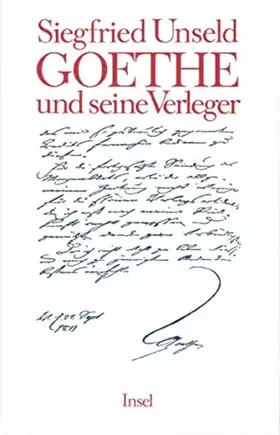 Couverture du produit · Goethe und seine Verleger