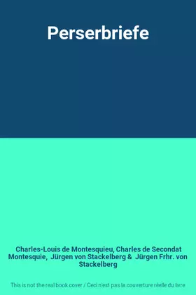 Couverture du produit · Perserbriefe