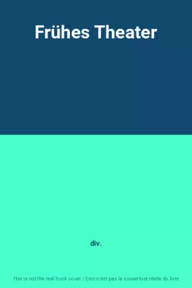 Couverture du produit · Frühes Theater
