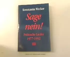 Couverture du produit · Sage nein!