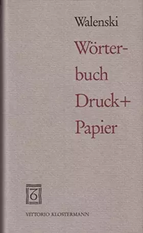 Couverture du produit · Worter-Buch Druck+Papier