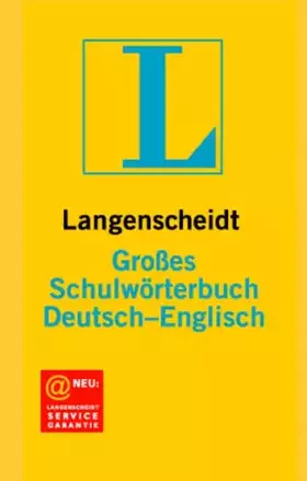 Couverture du produit · Langenscheidt Großes Schulwörterbuch, Deutsch-Englisch