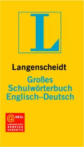 Couverture du produit · Langenscheidt Großes Schulwörterbuch, Englisch-Deutsch