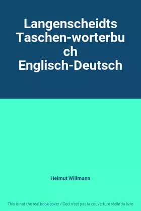 Couverture du produit · Langenscheidts Taschen-worterbuch Englisch-Deutsch