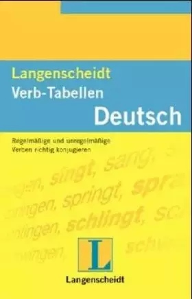 Couverture du produit · Langenscheidts Verb-Tabellen Deutsch