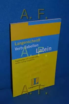 Couverture du produit · Langenscheidts Verb-Tabellen, Latein