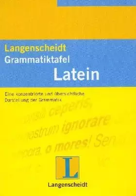 Couverture du produit · Langenscheidts Grammatiktafel Latein