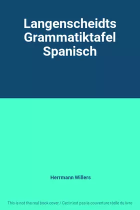 Couverture du produit · Langenscheidts Grammatiktafel Spanisch