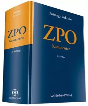 Couverture du produit · ZPO Kommentar