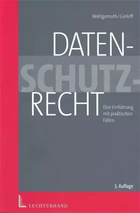 Couverture du produit · Datenschutzrecht