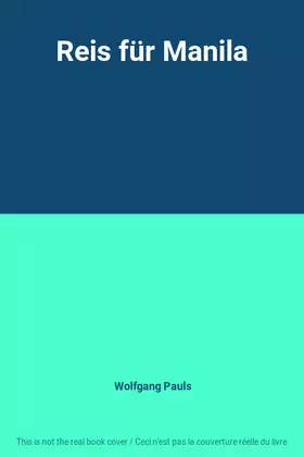 Couverture du produit · Reis für Manila